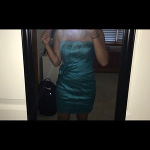 Blue Jessica McClintock dress